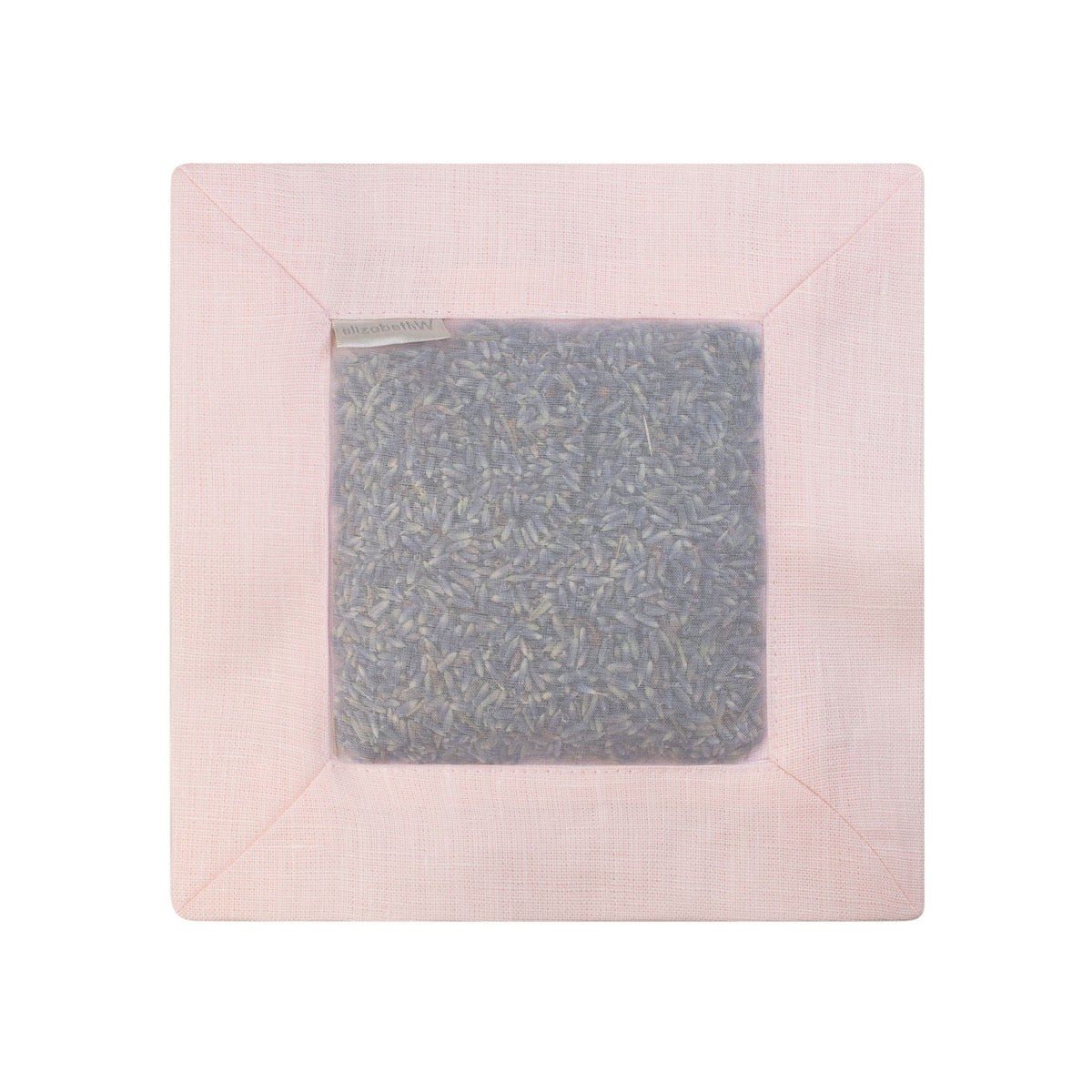 Lavender Square Sachet Pink Linen