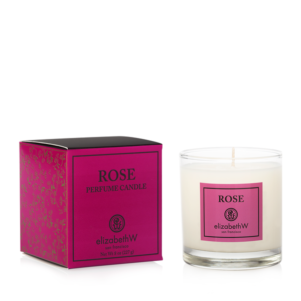 elizabethW Rose Perfume Candle