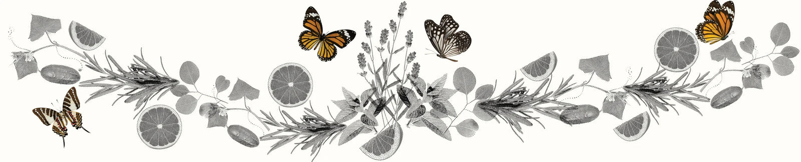 A neatly arranged wooden tray holds an assortment of skincare and bath products, including creams, oils, candles, bath bombs, soap, and more. The items are elegantly packaged and placed in individual compartments.