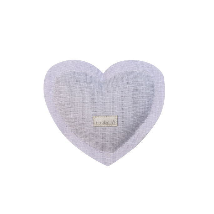 Lavender Heart Sachet Purple Linen