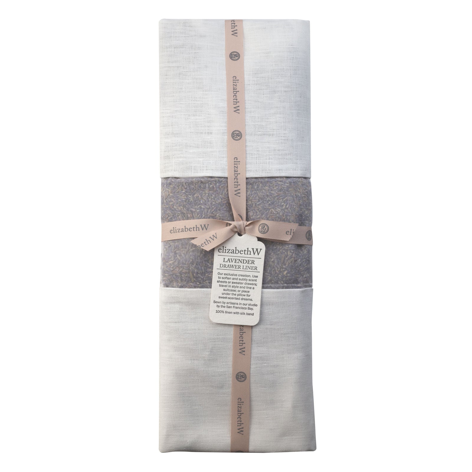 Lavender Drawer Liner in a purple colored Linen