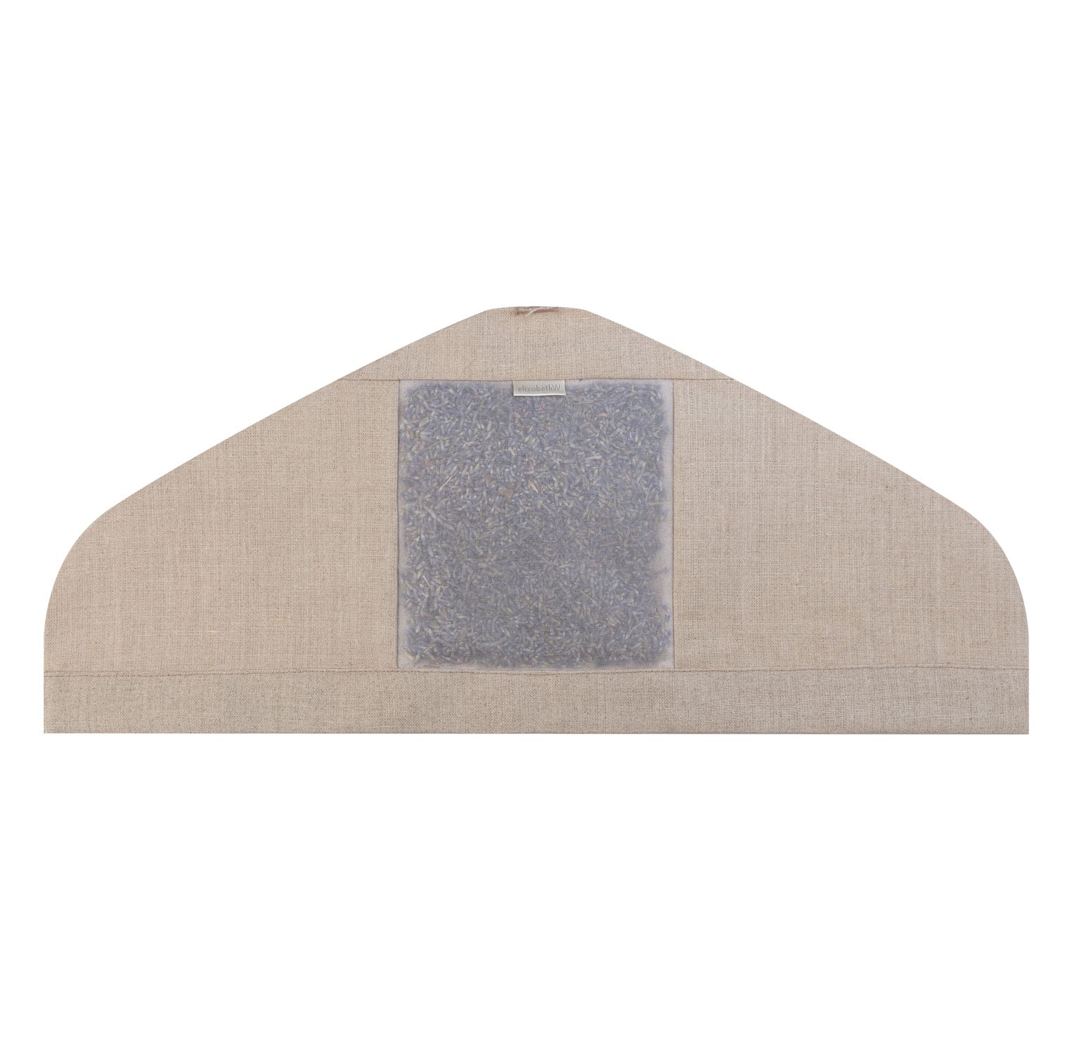 lavender filled in a natural linen hanger cover