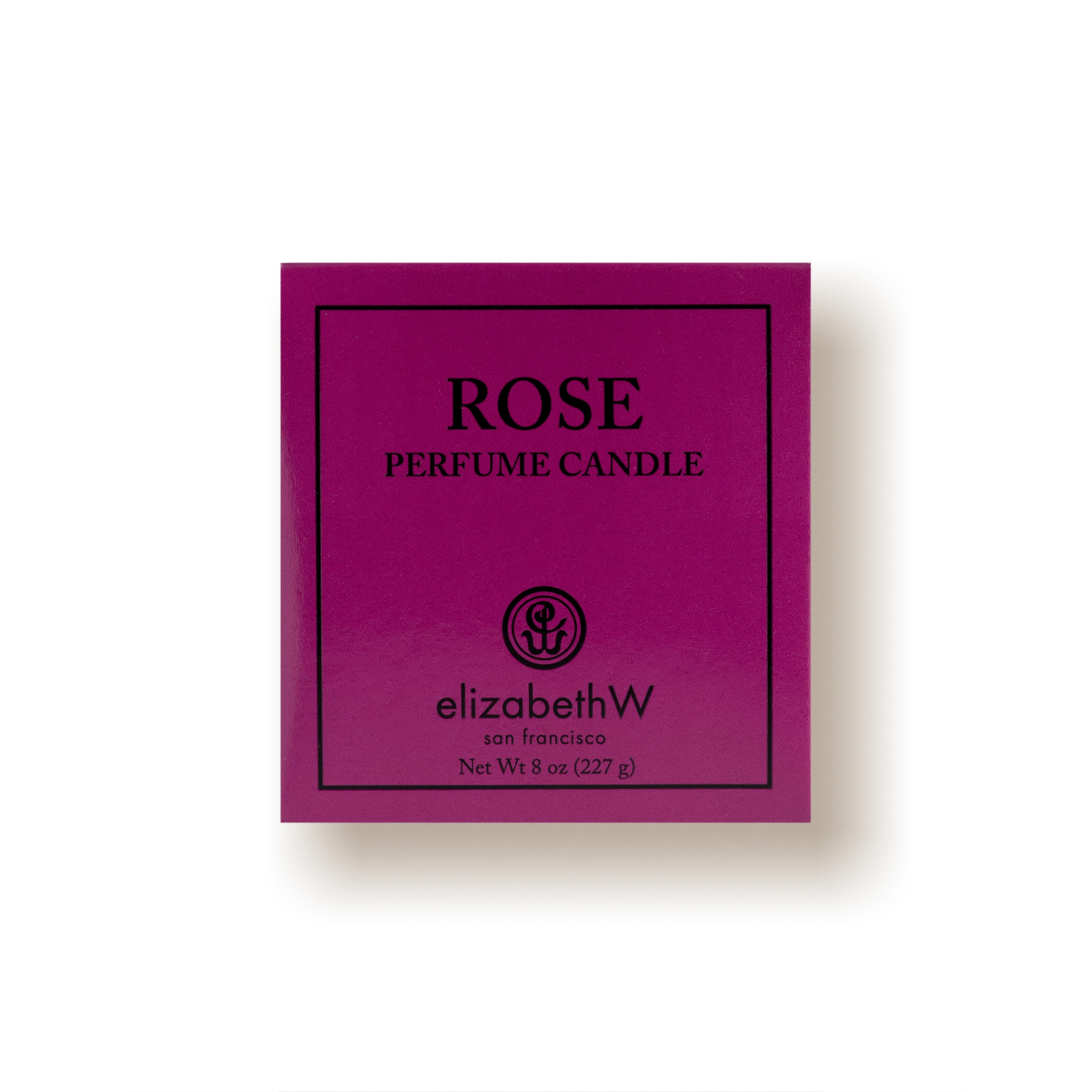 elizabethW Rose Perfume Candle